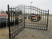 New/Unused 20' Bi-Parting Wrought Iron Gates