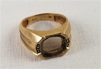 10K Gold Ring Missing Stone
