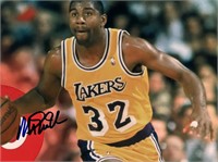 LA Lakers Magic Johnson signed photo