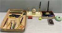 Antique Pen & Desk Set Lot