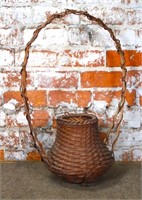 Japanese Ikebana Woven Slint Bamboo Basket