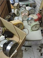 Quantity of Vintage Alarm Clocks, Wall Clocks, etc