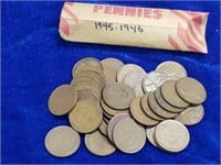 (39) Wheat Pennies