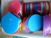 Colorful Assortment of Plastice CD / DVD Holders