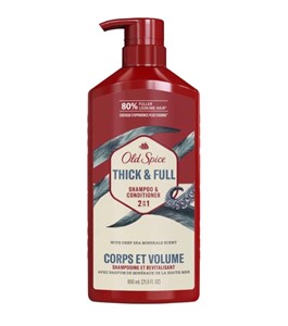 Old Spice Thick & Full 2 in 1 Shampoo &