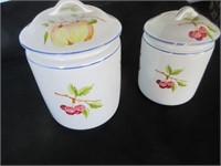 Two-Piece Canister Set (1 lid has small chip)