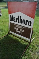 Double Sided Marlboro Sign on Stand