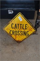 Cattle Crossing Sign