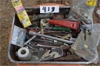 Tray of Miscellaneous Tools & Bolts