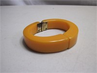 Vintage Hinged Bakelite Bracelet - Tested
