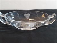 2-handled Boat Dish Wheel Cut Berries Anchor