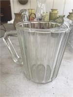 Heavy Clear Glass Pitcher