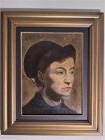 Framed oil on canvas After Degas Sanagusa
