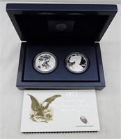 2012 AM. EAGLE 2 COIN PROOF SET W/ COA