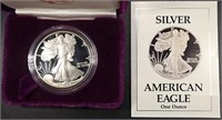 1988-S PROOF AMERICAN SILVER EAGLE OGP