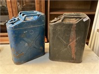 (2) Army Gas Cans