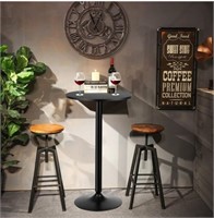 Pub Bar Table 24-Inch Round adjustable height Top
