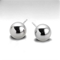 8 mm Sterling Silver Ball Studs