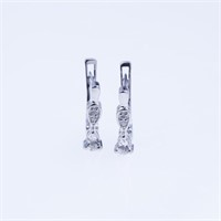 Danburite & White Zircon Earrings