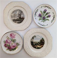 Four Decorative Plates Bavaria , Lord Nelson etc