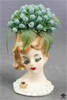Vintage Napco Lady Head Vase