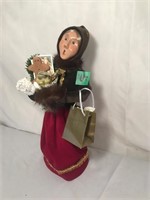 Byers' Choice Caroler With Stand 13"H