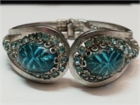 OF)  Nice multi-stone bangle bracelet