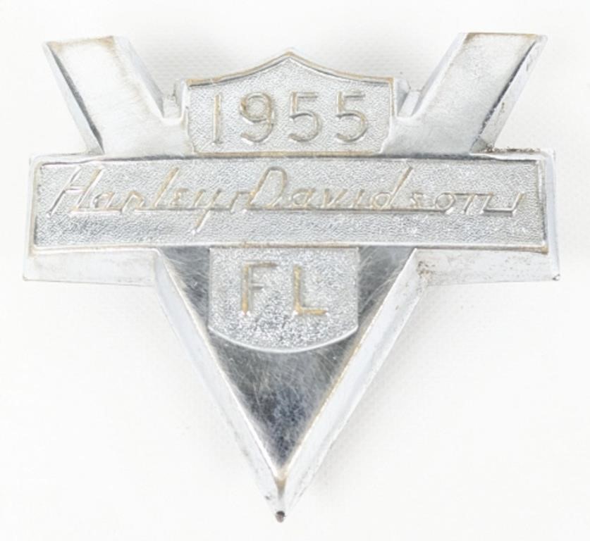 1955 Harley-Davidson FL V Emblem