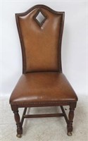 Jonathan Charles leather side chair