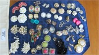 37pcs. - 36 clip-on Earrings & Hanging Jewelry