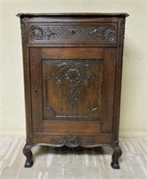 Well Carved Louis XV Style Oak Confiturier.