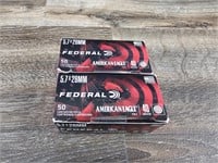 2 New Boxes of Federal 5.7x28 (100 Rds)