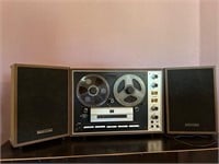 Vintage Reel  to Reel Player + Matching Speakers