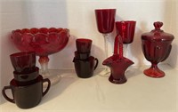 Assorted Red Glass