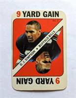 1971 Topps OJ Simpson #7 9 Yard Gain Game