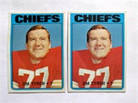 2 1972 Topps Jim Tyrer Cards #111