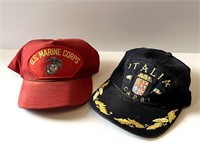 Vintage Baseball Caps Hats Marines Capri Italy