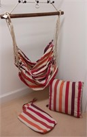 Outdoor Swing, Pillow,  and Tote