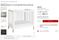 W5313  Babyletto 4-in-1 Mini Crib White/Wood