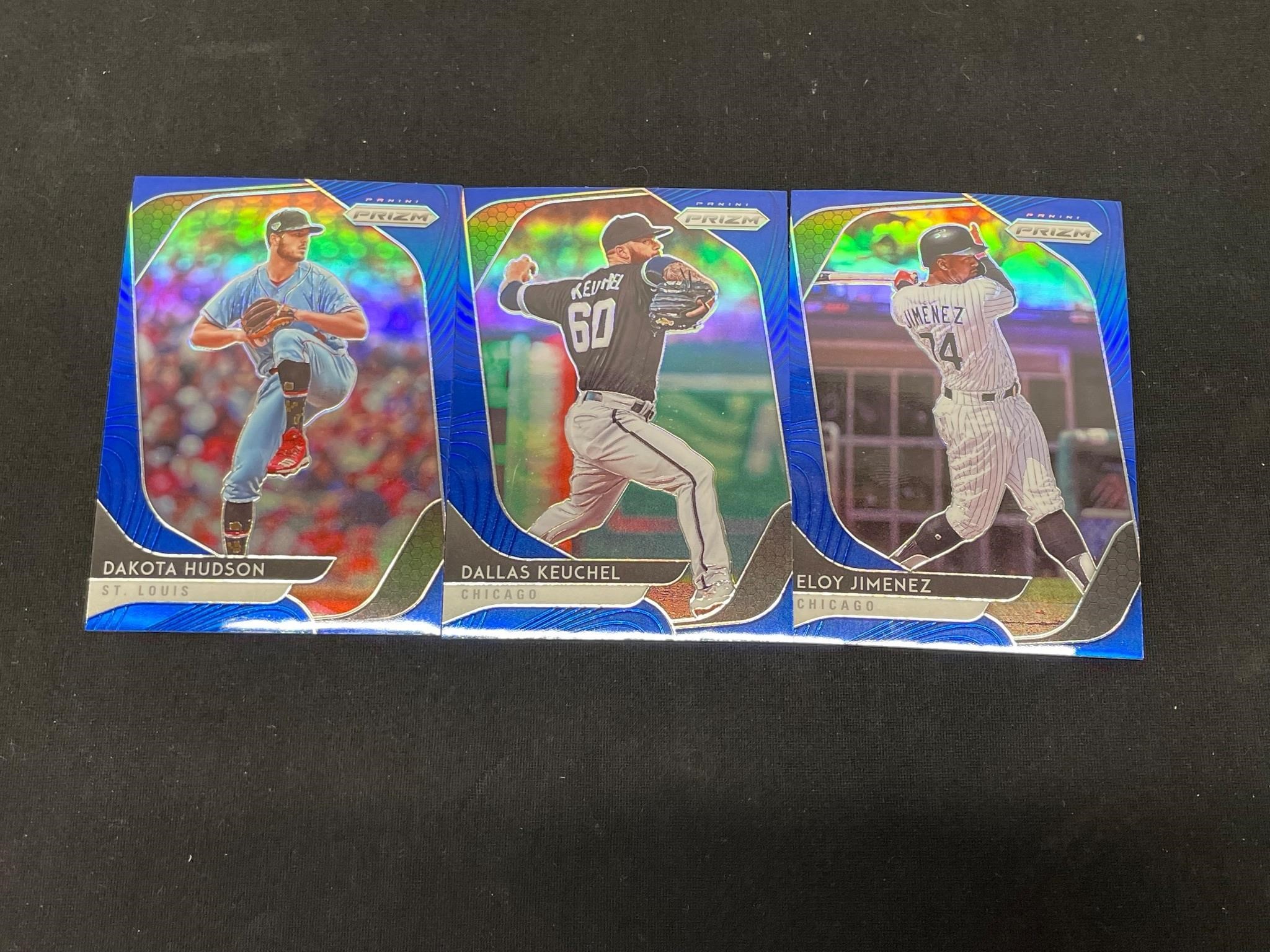 4x Blue Prizm MLB Cards