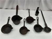 Antique Cast Iron Ladles