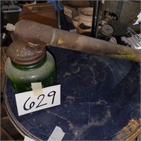 Old Sprayer with Green Jar