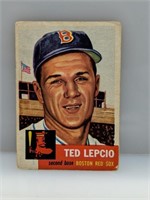 1953 Topps #18 Ted Lepcio Boston Red Sox