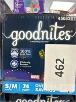 Goodnites S/M 74 ct