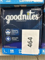Goodnites L  58 ct