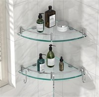 YorkHoMo Glass Shower Shelves, Glass Bathroom
