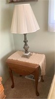 Small Drop Side Table & Table Lamp