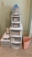 Plastic Drawers w/ Contents
