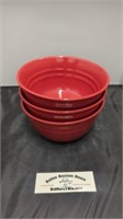Rachel Ray Red Bowls Set of 3