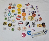 Collectible Buttons; politicians, military, & etc